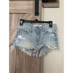 Abercrombie & Fitch women’s jean shorts, distressed size 25
